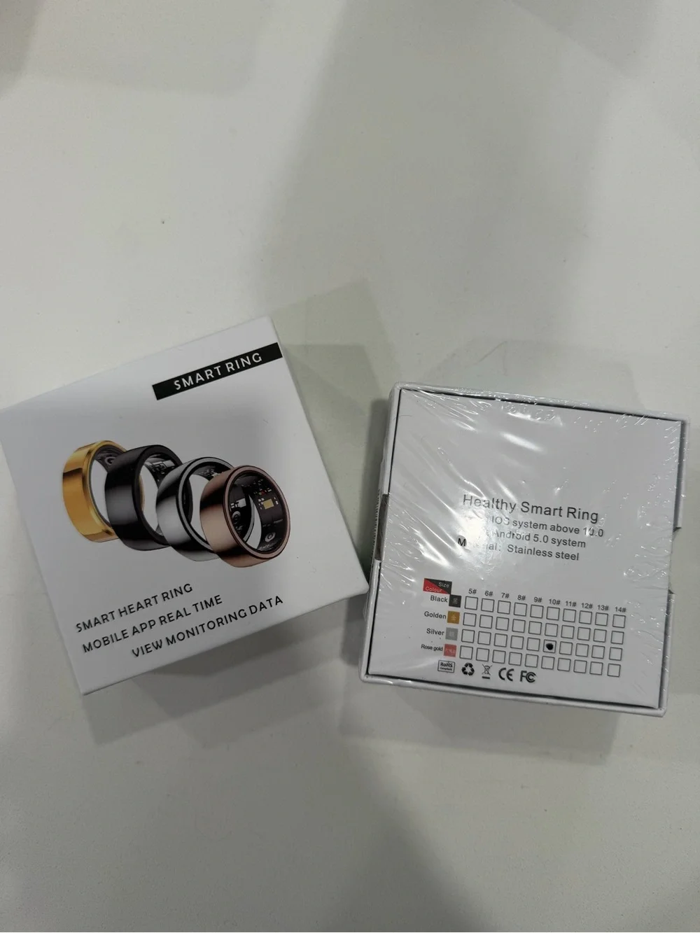 LuckRing Smart Heart Ring in Silver